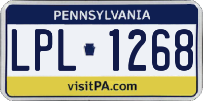 PA license plate LPL1268