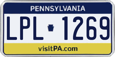 PA license plate LPL1269