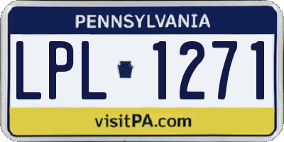 PA license plate LPL1271