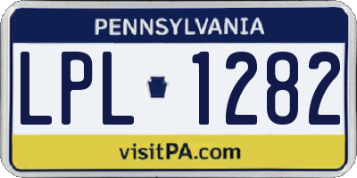 PA license plate LPL1282
