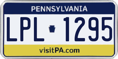 PA license plate LPL1295