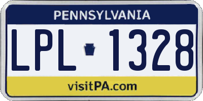 PA license plate LPL1328