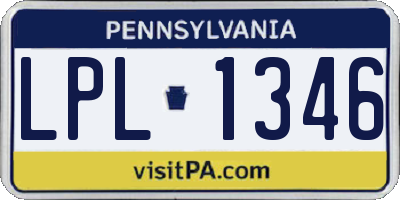 PA license plate LPL1346