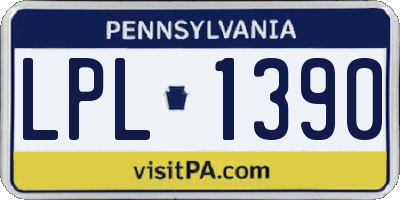 PA license plate LPL1390