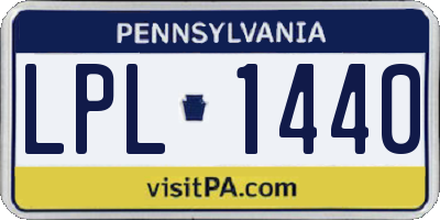 PA license plate LPL1440