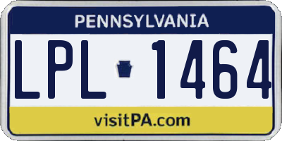 PA license plate LPL1464