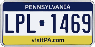 PA license plate LPL1469