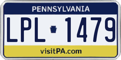 PA license plate LPL1479