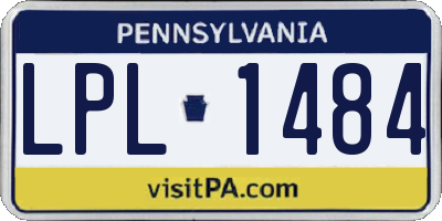 PA license plate LPL1484