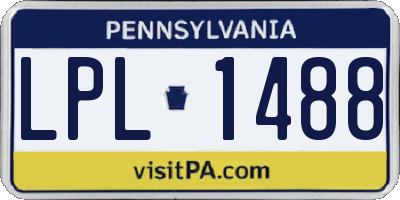 PA license plate LPL1488