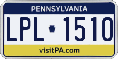 PA license plate LPL1510