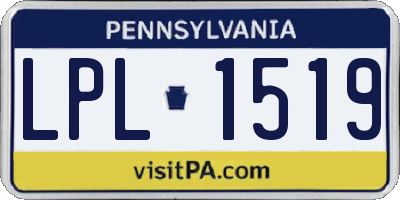 PA license plate LPL1519