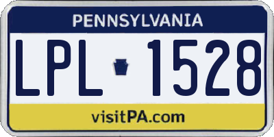 PA license plate LPL1528
