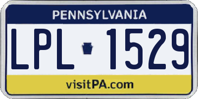 PA license plate LPL1529