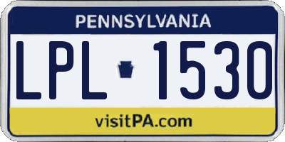 PA license plate LPL1530