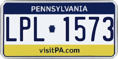 PA license plate LPL1573