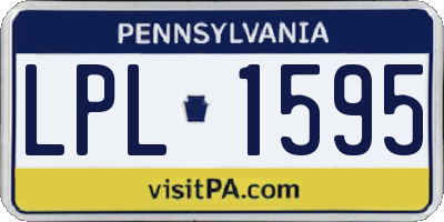 PA license plate LPL1595