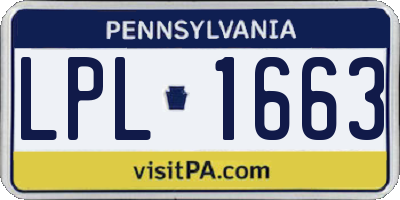 PA license plate LPL1663