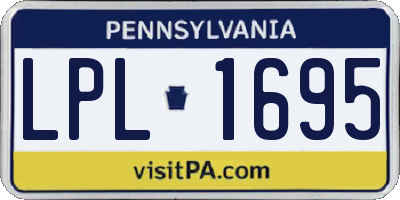 PA license plate LPL1695