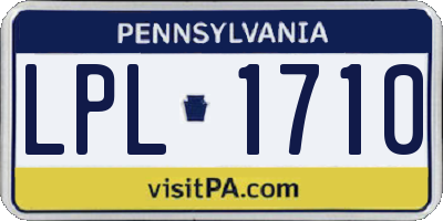 PA license plate LPL1710