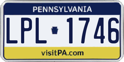 PA license plate LPL1746