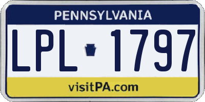PA license plate LPL1797