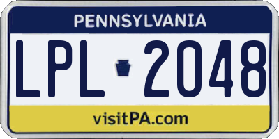 PA license plate LPL2048