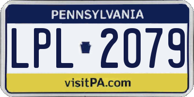 PA license plate LPL2079
