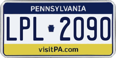 PA license plate LPL2090