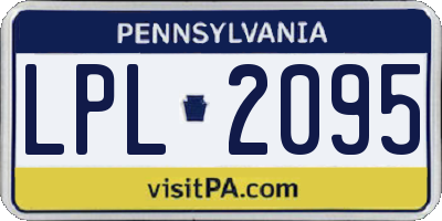 PA license plate LPL2095