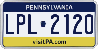 PA license plate LPL2120