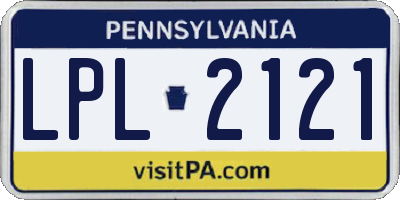 PA license plate LPL2121