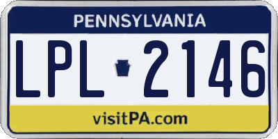 PA license plate LPL2146