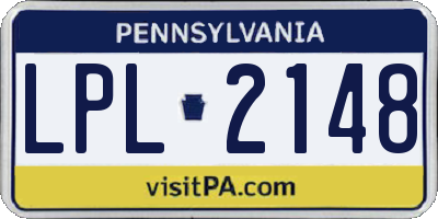 PA license plate LPL2148