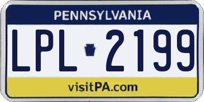 PA license plate LPL2199