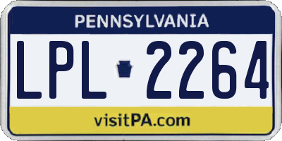 PA license plate LPL2264