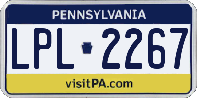PA license plate LPL2267