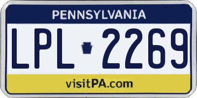 PA license plate LPL2269