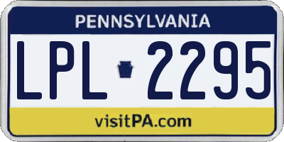 PA license plate LPL2295