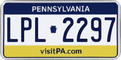 PA license plate LPL2297