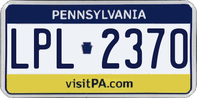 PA license plate LPL2370