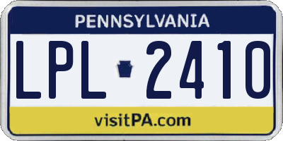 PA license plate LPL2410