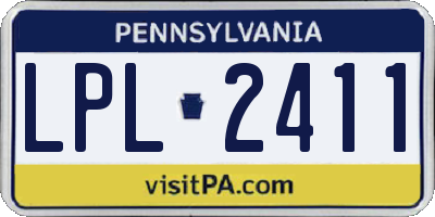 PA license plate LPL2411