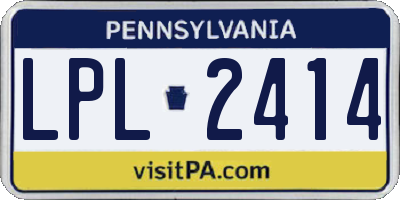 PA license plate LPL2414