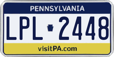 PA license plate LPL2448