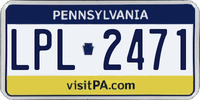 PA license plate LPL2471