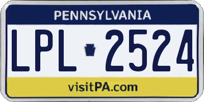 PA license plate LPL2524