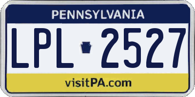 PA license plate LPL2527