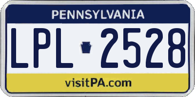 PA license plate LPL2528