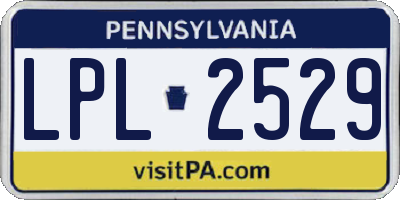 PA license plate LPL2529
